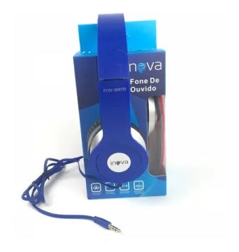 Fone de ouvido inova FON-2067D dobrável cabo 1,2MT