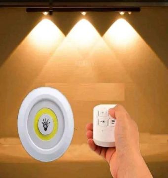  KIT 3 LÂMPADAS SEM FIO COM CONTROLE REMOTO