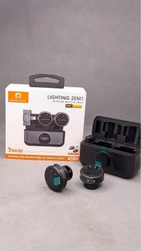 MICROONE DE LAPELA DUPLO para iphone Lightning modelo moeda lark
