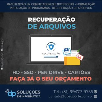 Recuperação de Dados (fotos, videos, Documentos)