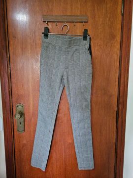 Calça quadriculada social