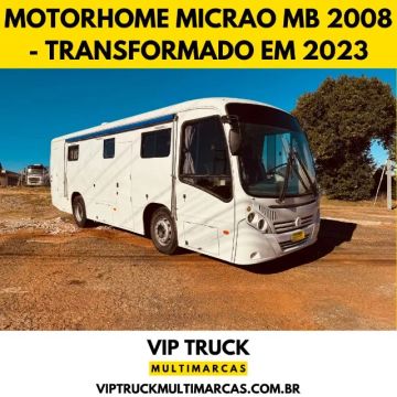 Barbada Motorhome Motorcasa Micrao Mercedes Benz Marcopollo ano 2008 transformado em 2023