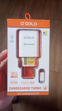 Carregador Turbo 30W A'Gold - CA27-1/V8