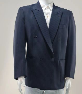 Blazer Risca de Giz tam 54 cor Preta