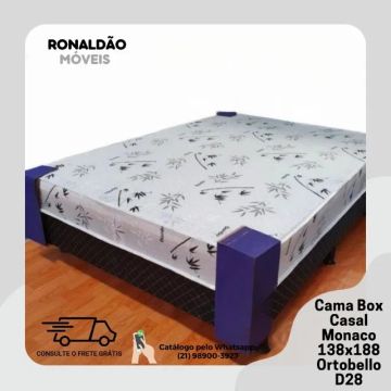 Cama Box Casal Ortopédica Mônaco - Entrega Rápida! 