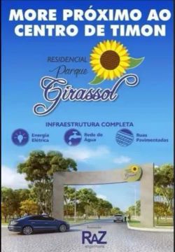 Terreno em Timon - Parque Girassol- na rua principal 