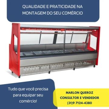 Balcão de Carne 3M Polar 220v Vermelho 