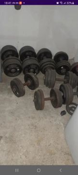 Vendo anilhas de 5 2 3 kilo total 400 kilo