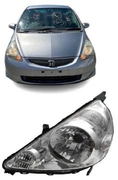 Farol Cromado Fit 2004 2005 2006 2007 2008 ESQUERDO