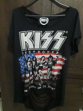 MENOR PREÇO!! Blusa estilo Rock da Banda Kiss 