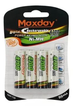 Pilha Recarregável 4700mah 4 pilhas 