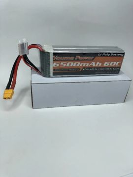 Bateria LIPO 4s 14.8V 6500mAh 60C XT60 aeromodelo, automodelo (nova)
