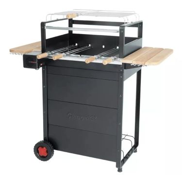 Churrasqueira a Carvão USADA com Motor Garden G-2300 Preta Giragrill 