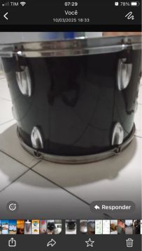 Contra surdo de bateria +timbal contemporânea 