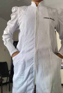 Jaleco Branco tecido Gabardine