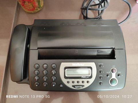 Telefone fax Intelbras completo funcionando 