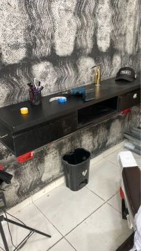 Bancada de barbearia 
