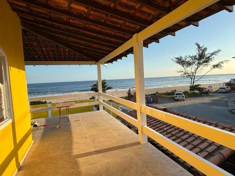 Casa Temporada pé na areia -Cordeirinho - 4 qts e piscina 