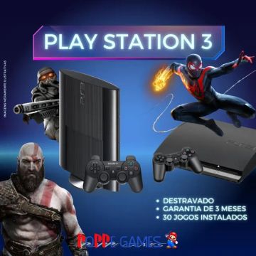 PS3 Destravado com 30 Jogos Garantia de 3 Meses