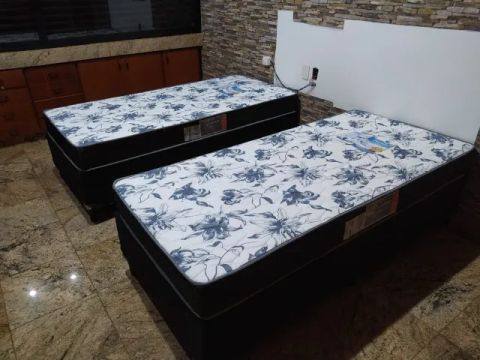 Cama Box + Colchão Solteiro Gazin! Pronta entrega e frete grátis!
