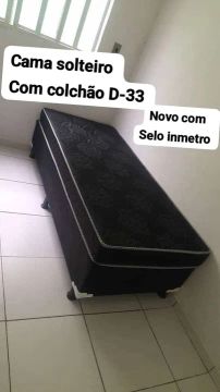 Cama solteiro com colchão D-33 novo direto da fábrica 