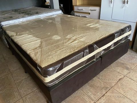 Cama Box Queen molas ensacadas 