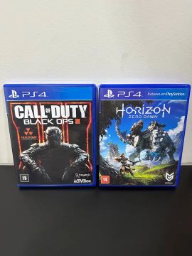 Jogos PS4 - Call of Duty Black Ops III e Horizon Zero Dawn