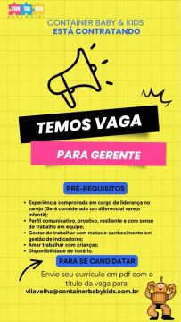 GERENTE DE LOJA 