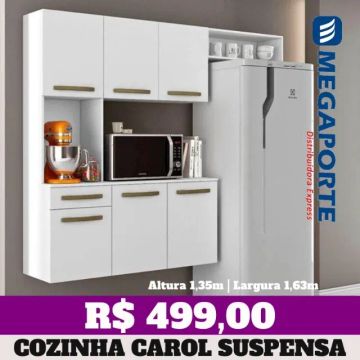 Armário de Cozinha Carol Suspenso 6 Portas (Novo) Entrega Grátis! 