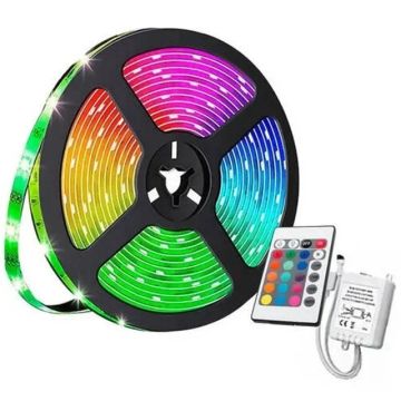 Fita de Led RGB 5W 5M c/controle LEY-3528 - Lehmox