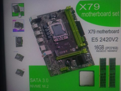 Kit Placa-Mãe X79 E5 2420V2 16GB REGECC 1600MHZ