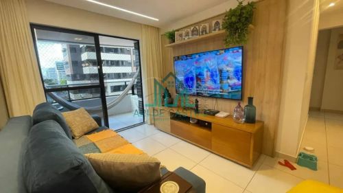 Apartamento com 3 Quartos com 88m², Varanda, 1 Vaga na Ponta Verde - Maceió Alagoas