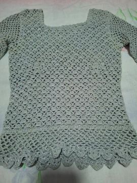 Blusa em Crochê de Linha Nova