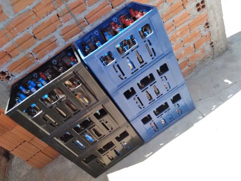 Engradado e vasilhames para cerveja