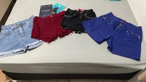 Shorts Jeans Femininos - 4 peças