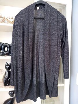 Cardigan Feminino Cinza