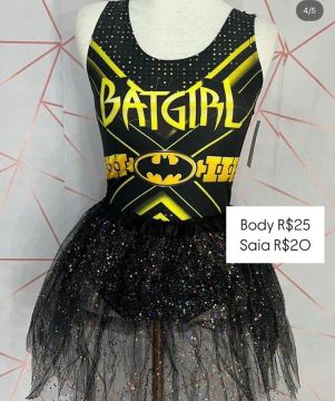 Body Batgirl + Saia de Tule