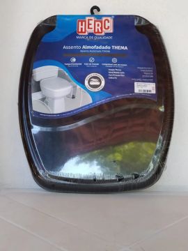 Assento quadrado Almofadado para Vaso Sanitário Thema Hércules - Novo