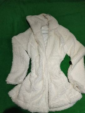 Casaco Pelúcia Branco Feminino