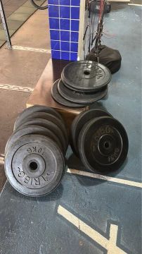 Anilhas olímpicas para academia ou crossfit