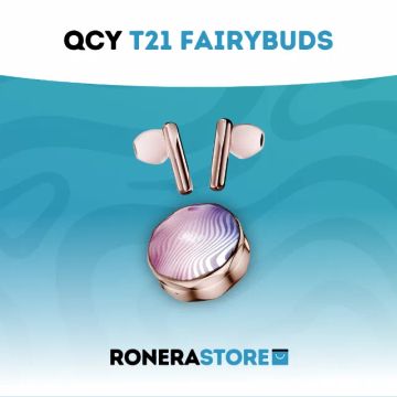 QCY T21 Pink Fairybuds: fone de ouvido tws feminino mulher rosa