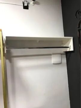 1 cabideiro arara de mdf branco 