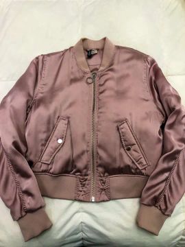 Jaqueta Bomber Rosa Feminina