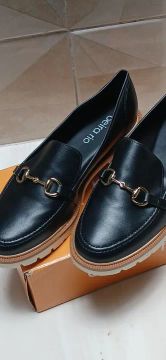 Mocassim feminino preto