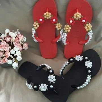 Sandália decoradas 