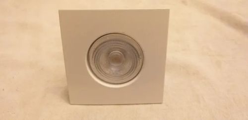 Spot interlight de embutir, cor branca, quadrado 115 X 115 mm, com lâmpad