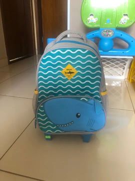 Kit mochila e lancheira infantil tubarão - NHAC