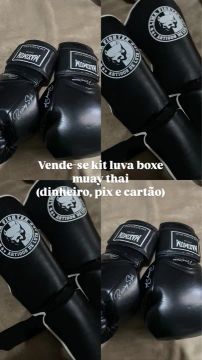 kit luva boxe muay thai
