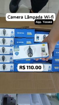 Câmera Lâmpada Wi-fi - Segurança para sua casa!