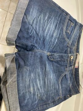 Short Jeans Desbotado - Tamanho 40 Hering 